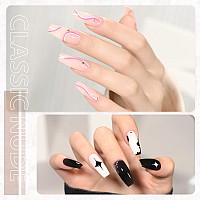 Gaoy Poly Gel Set Nail Extension Gel Kit 6 Classic Colors Pink Nude Black Builder Gel Nail Enhancement Gel For Nail Art Diy