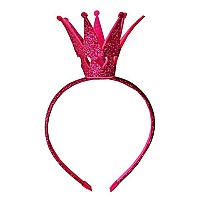 Ever Fairy Girls Shiny Crown Hairband Princess Girl Crown Headband Wedding Pink