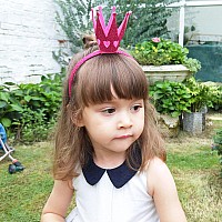 Ever Fairy Girls Shiny Crown Hairband Princess Girl Crown Headband Wedding Pink