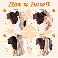 Ponytail Hair Extensions 26 Inch Flexible Wrap Around Ponytail Curl Synthetic Ponytail Wig Women Daily Use 26 Inchm825