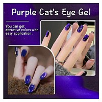 Nailkiss Purple Magnetic Cat Eye Gel Polish