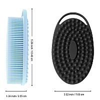 Silicone Body Scrubber Exfoliating Silicone Body Shower Silicone Loofah 2 In 1 Bath And Shampoo Brush Body Scrubber Shower Cl