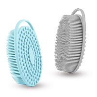 Silicone Body Scrubber Exfoliating Silicone Loofah Soft Silicone Body Shower 2 In 1 Bath And Shampoo Brush Body Scrubber Sho