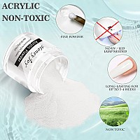 28Gbox Acrylic Powder Professional White Clear Red Nude Acrylic Nail French Manicure Powder For Nail Extension Acrylic Nail Sys