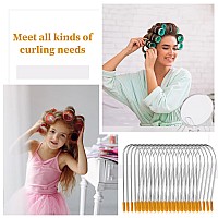 20 Pieces Hair Roller Clips And Pins Kit Portable Travel Strong Securing Clips For Long Hair Fit 1 Inch Rollers