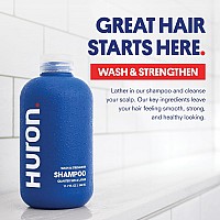 Huron Mens Shampoo Mens Daily Shampoo For Full Strong Hair Nourishing Shampoo For Mens Hair With Argan Oil Vitamins E A