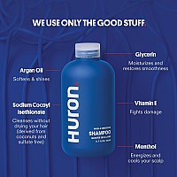 Huron Mens Shampoo Mens Daily Shampoo For Full Strong Hair Nourishing Shampoo For Mens Hair With Argan Oil Vitamins E A