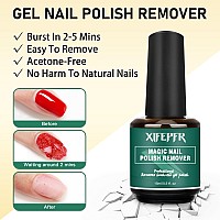 Xifepfr Gel Nail Polish Remover Gel Polish Remover For Nails With Cuticle Oil And Latex Tape Gel Nail Remover Removedor De Es