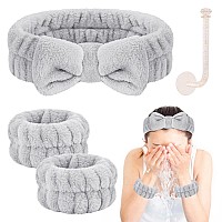 Ceretia Face Wash Set Microfiber Headband Wristbands With Holder For Comfortable Facial Cleansing