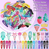 Anezus 80 Pcs Hair Clips For Girls Hair Barrettes Snap Nonslip Metal Hair Clips For Girls Kids Teens Women