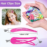 Anezus 80 Pcs Hair Clips For Girls Hair Barrettes Snap Nonslip Metal Hair Clips For Girls Kids Teens Women