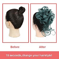 Kethbe Messy Bun Hair Piece Tousled Updo Hair Buns Extension Elastic Hair Band Hair Pieces Curly Hair Bun Scrunchie For Women P