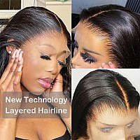 Carrotor 360 Full Lace Front Wigs Human Hair 180 Density Pre Bleached Knots Pre Plucked Glueless Invisible Hd 360 Lace Front Wi