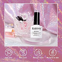 Rarjsm Holographic Gel Nail Polish Grape Purple Rainbow Glitter Reflective Iridescent Gel Polish Curing Required Unicorn Mirror