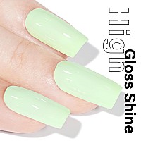 Aillsa Pastel Gel Nail Polish Macaron Mint Green Gel Polish Bright Summer Colors Cotton Candy Nail Polish Soak Off U V Gel For F