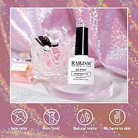 Rarjsm Holographic Gel Nail Polish Light Purple Pink Rainbow Glitter Reflective Iridescent Gel Polish Curing Required Unicorn Mi