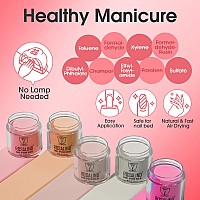 Rosalind 29Pcs Dip Nails Powder Starter Kit 20 Colors Dip Powder Nail Kit Clear Nude Pink Brown Glitter Series Nail Dip Powder