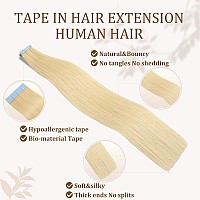 Icyfim 613 Blonde Tape In Hair Extensions Human Hair For Women Premium Quality Soft Thickness Human Hair Extensions Real Human H