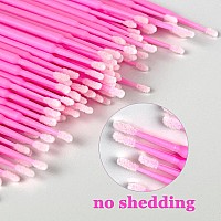 500 Pcs Micro Brushes Microswabs For Eyelash Extensions Makeup Lint Free Lip Micro Applicator Brush Disposable Micro Swabs