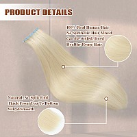 Icyfim Tape In Hair Extensions Human Hair For Women100 Remy Human Hair Extensions Real Human Hair 50Gpack 20Pcs Soft Thickness