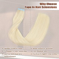 Icyfim Tape In Hair Extensions Human Hair For Women100 Remy Human Hair Extensions Real Human Hair 50Gpack 20Pcs Soft Thickness