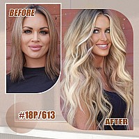 Icyfim Tape In Hair Extensions Human Hair Invisible Seamless Ash Blonde And 613 Blonde 100 Remy Human Hair Extensions Real Huma