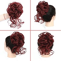 Kethbe Messy Bun Hair Piece Tousled Updo Hair Buns Extension Elastic Hair Band Hair Pieces Curly Hair Bun Scrunchie For Women R