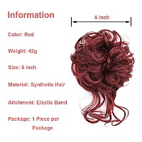 Kethbe Messy Bun Hair Piece Tousled Updo Hair Buns Extension Elastic Hair Band Hair Pieces Curly Hair Bun Scrunchie For Women R