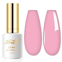 Imtiti Baby Pink Gel Nail Polish 1 Pcs 05 Fl Oz Light Pink Gel Nail Polish Color Soak Off Gel Polish Nail Art Manicure Salon D