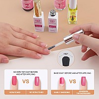 Arousar Nail Prep Dehydrator And Nail Primer 15Ml With Base Gel Nowipe Top Coat And Cuticle Nutrient Oil 5Pcs Manicure Art K