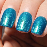 Imtiti Glitter Gel Nail Polish 1 Pcs 05 Fl Oz Shimmer Blue Gel Nail Polish Color Soak Off Gel Polish Nail Art Manicure Salon D