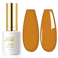 Imtiti Gel Nail Polish 1 Pcs 05 Fl Oz Yellow Brown Gel Nail Polish Color Soak Off Gel Polish Nail Art Manicure Salon Diy Nail