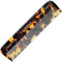 Kent Fine Tooth Travel Comb Handmade Pocket Styling Comb For Fine Or Thinning Hair Mustache And Beard Care