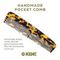 Kent Hair Comb For Men Handmade Pocket Comb Fine And Wide Tooth Hair Comb For Grooming And Styling Sawcut Kent Comb 2 Pack