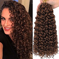 18Inch Gogo Curl Crochet Hair 6Packs Water Wave Synthetic Braiding Hair Extensions Gogo Curl Crotchet Hair For Black Women 18 I