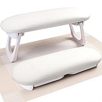 Nail Arm Rest Professional Foldable Pu Leather Nail Hand Rest With Pvc Table Mat For Acrylic Nails Soft Nail Hand Pillow Nons