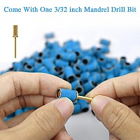 200 Pcs Sanding Bands For Nail Drill 150 Grits Drill Bits For Nails Set Professional Nail File Sanding Bands 332 Mandrel Na