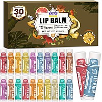 30 Pack Lip Balm, Natural Lip Balm Bulk, Lip Care Product, Moisturizing Lip Balm for dry cracked lips