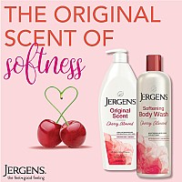 Jergens Original Scent Cherry Almond Dry Skin Moisturizer And Softening Body Wash 2Ct Bundle