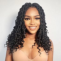 Karida Goddess Locs Crochet Hair 14 Inch 8 Packs Upgraded Crochet Hair For Black Women Pre Looped Crochet Faux Locs With Curly