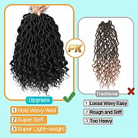 Karida Goddess Locs Crochet Hair 14 Inch 8 Packs Upgraded Crochet Hair For Black Women Pre Looped Crochet Faux Locs With Curly