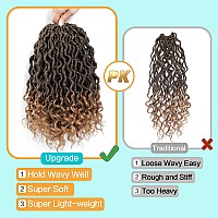 Karida Goddess Locs Crochet Hair 12 Inch 8 Packs Upgraded Crochet Hair For Black Women Pre Looped Crochet Faux Locs With Curly