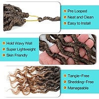 Karida Goddess Locs Crochet Hair 12 Inch 8 Packs Upgraded Crochet Hair For Black Women Pre Looped Crochet Faux Locs With Curly