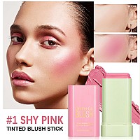 Cream Blush Stick Monochromatic Blush Beauty Wand For Cheek And Lip Tint With Long Lasting Hydrating Formula Multiuse Makeup