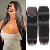 Jessica Hair 5X5 Real Hd Lace Closure Only 010 Mm Ultrathin Hd Lace Closure Straight Human Hair Lace Closures Virgin Brazilian