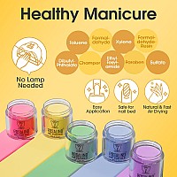 Rosalind 29Pcs Dip Nails Powder Starter Kit 20 Color Colorful Summer Spring Dip Powder Nail Kit Red Pink Orange Glitter Series