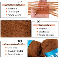 Ruiyok 2 Roll Brazilian Wool Hair For Braiding Acrylic Hand Knitting Wool Yarn For Soft Locs Crochet Hair Jumbo Braids Twist Bra