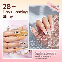 Modelones Poly Gel 12 Colors Nude Pink Natural All Seasons Colors Poly Nail Extension Gel Builder Nail Gel Design Professional S