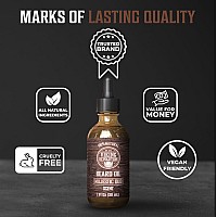 Viking Revolution Majestic Oud Beard Oil For Men Natural Mens Beard Oil With Argan Oil And Jojoba Oil Beard Softener Streng