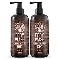 Viking Revolution Mens Body Wash Majestic Oud Mens Body Wash Mens Natural Body Wash For Men With Vitamin E And Rosemary Oil